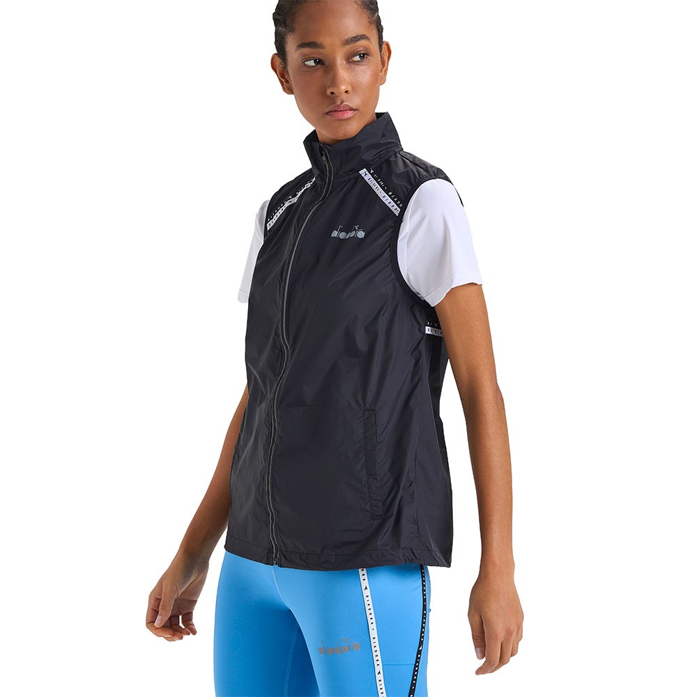 Diadora Gilet Running Pakable Nero Donna Acquista online su
