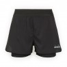 Diadora Pantaloncini Running Double Layer 2In1 Be One Nero Donna