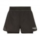 Diadora Pantaloncini Running Double Layer 2In1 Be One Nero Donna