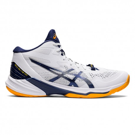 Asics Sky Elite Ff 2 Mt Bianco Blu - Scarpe Pallavolo Uomo