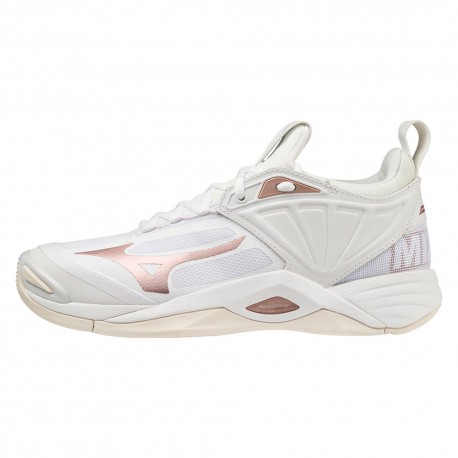 Mizuno Wave Momentum 2 Bianco Rosa - Scarpe Pallavolo Donna