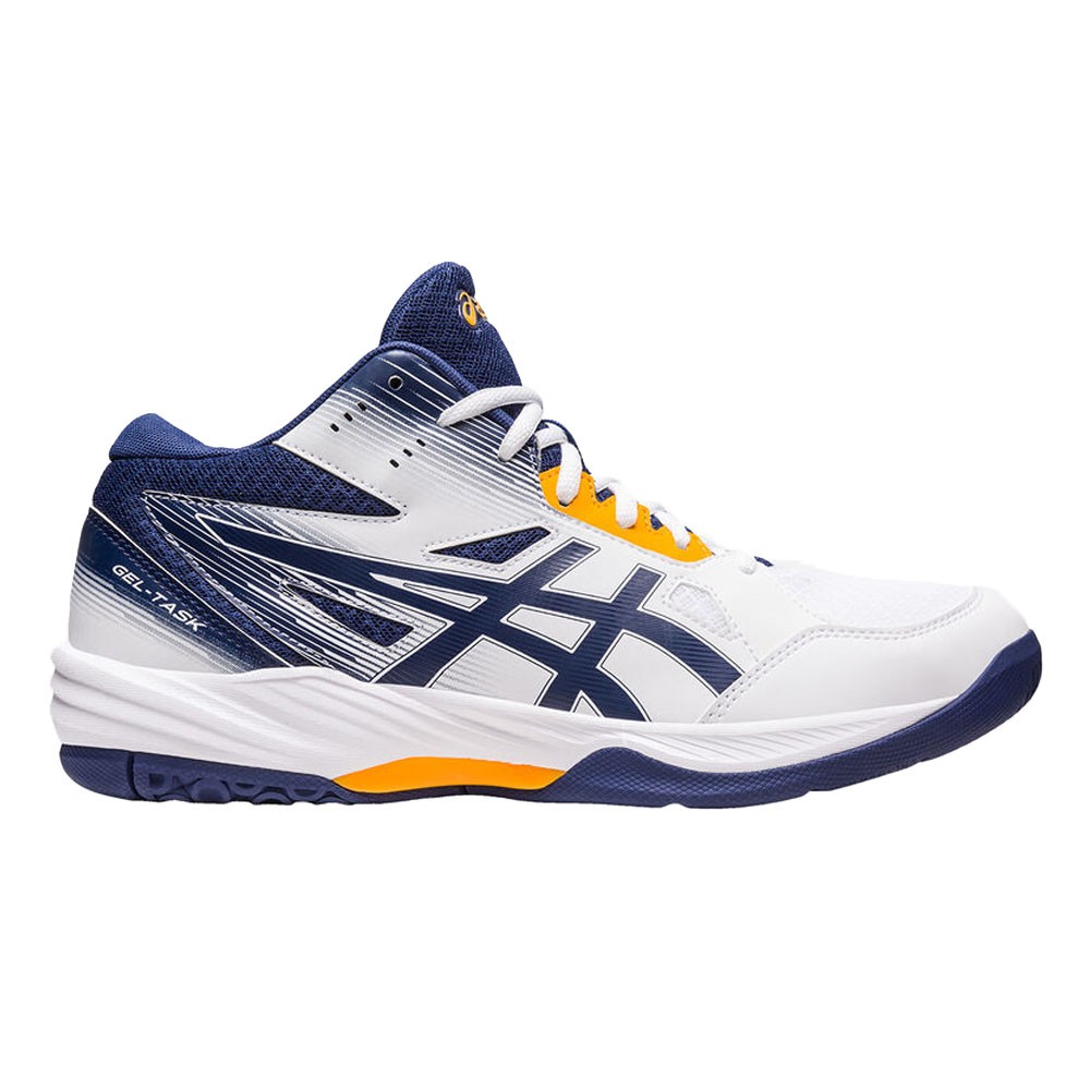 Asics Gel-Task 3 Mt Bianco Blu - Scarpe Pallavolo Uomo EUR 46 / US 11,5