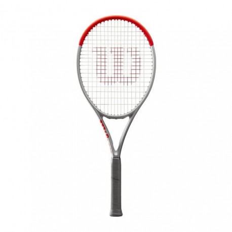 Wilson Clash 100 Argento Argento Rosso - Racchetta Tennis Uomo