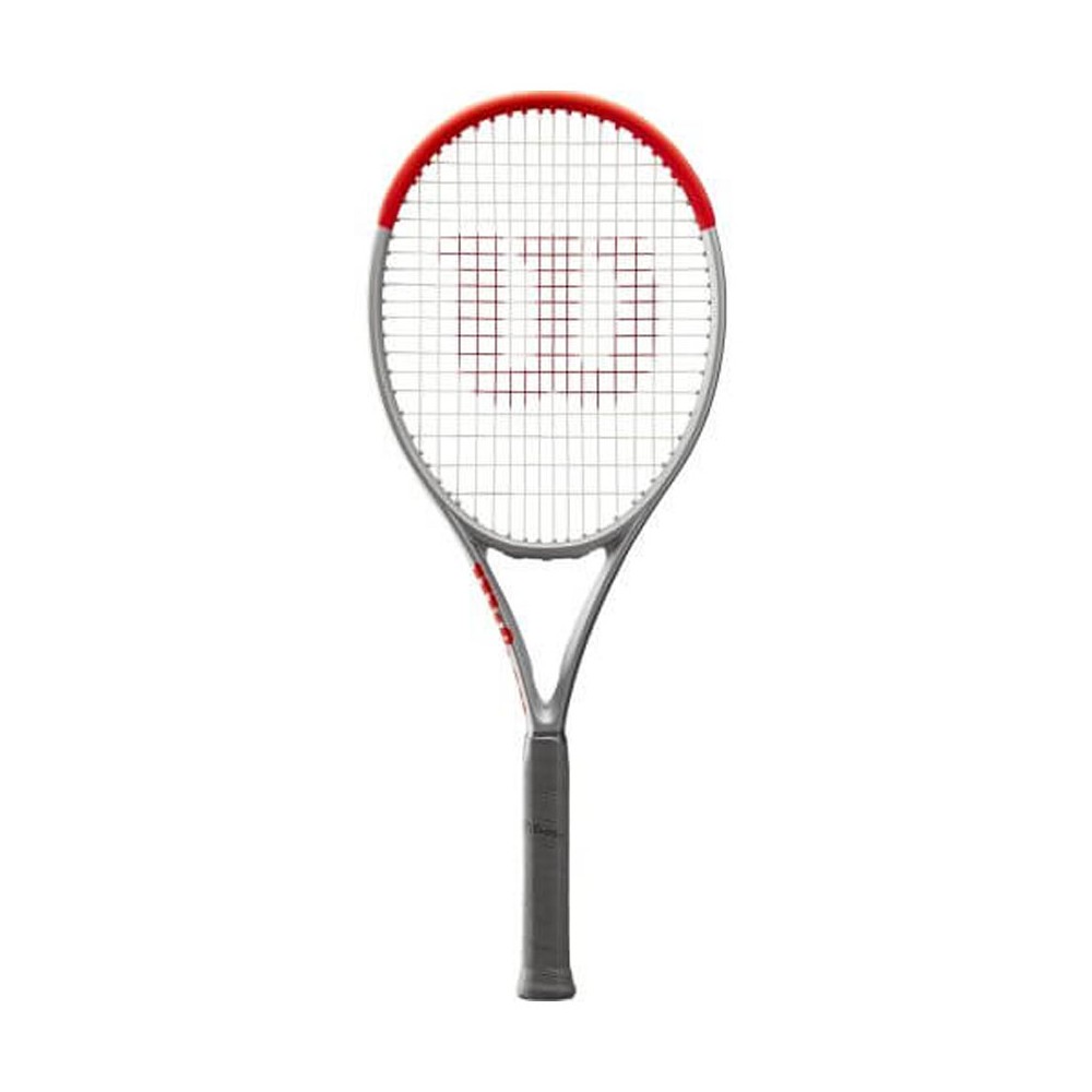 Wilson Clash 100 Argento Rosso - Racchetta Tennis Uomo L3