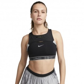 Nike Reggiseno Sportivo Nero Lt Smoke Grigio Donna