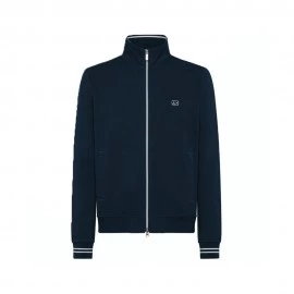 Sun 68 Felpa Con Cerniera Piquet Blu Uomo