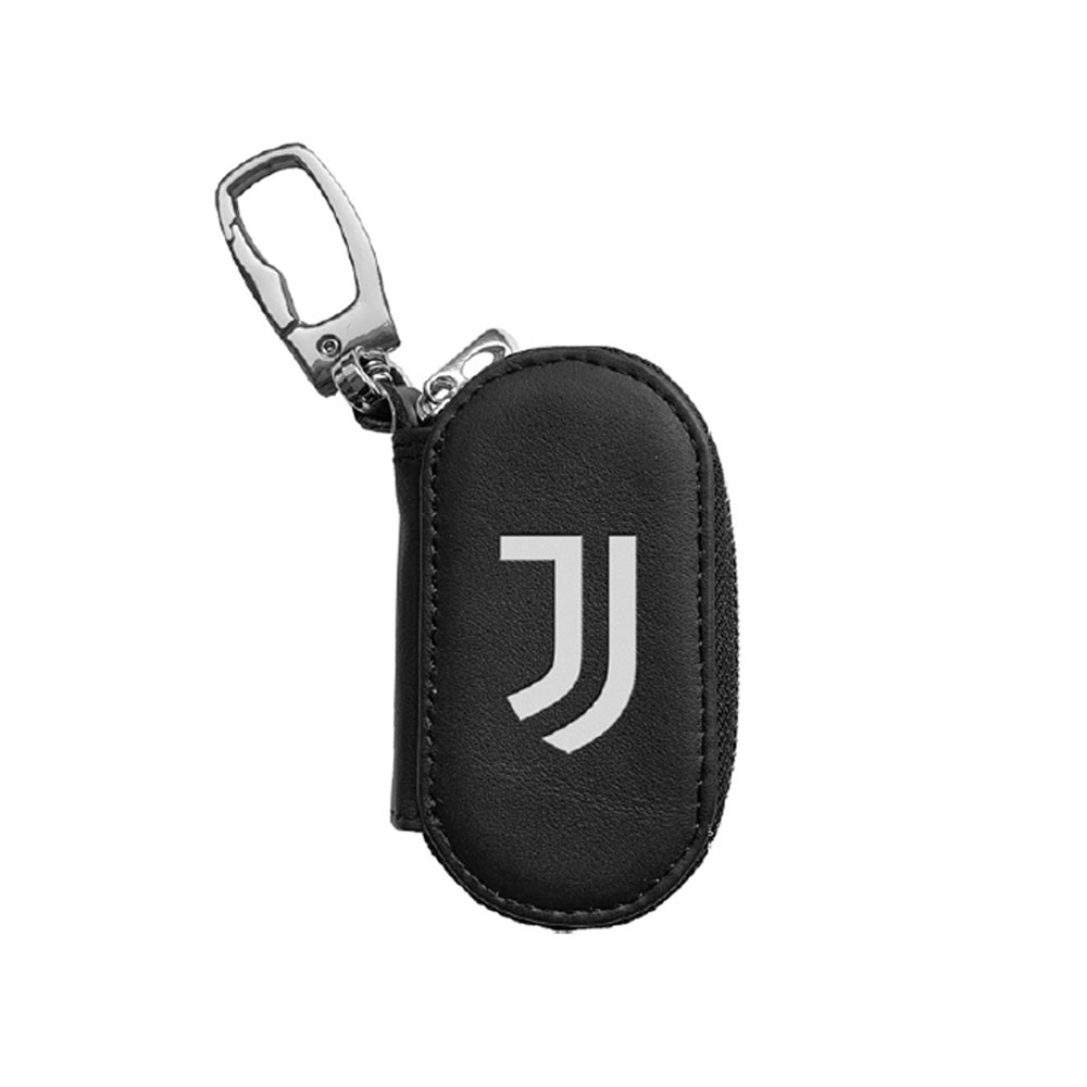Imma Portachiavi Calcio Juve Pelle Zip Nero Bianco Uomo TU