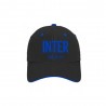 Imma Cappellino Sr Inter Ricamo+Patch Nero Azzurro Uomo