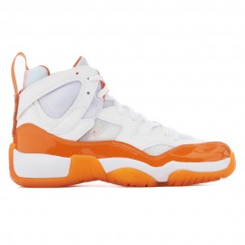 Nike Jumpman Two Trey Bianco Arancio - Scarpe Basket Donna