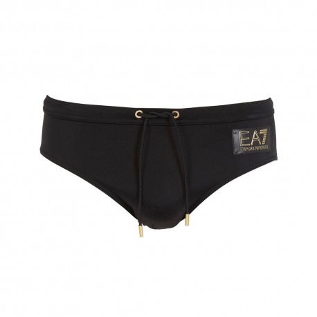 Ea7 Costume Slip Logo Oro Nero Uomo