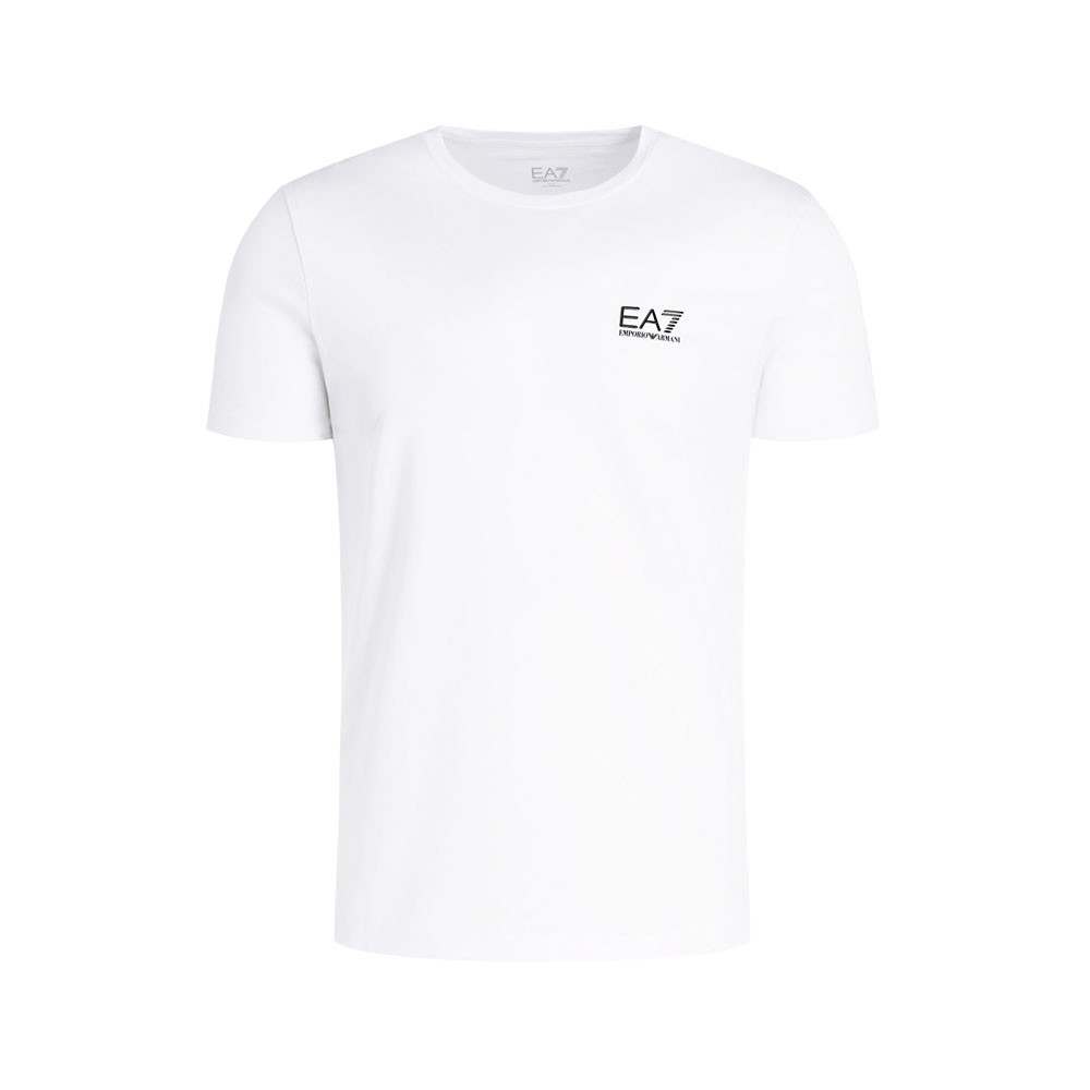 Ea7 T-Shirt Mare Logo Bianco Uomo S