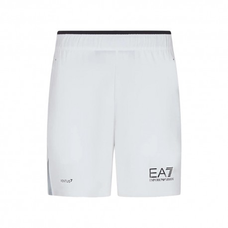 Ea7 Pantaloncini Tennis Bianco Uomo