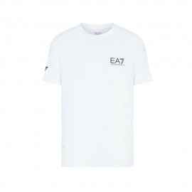 Ea7 Maglia Tennis Mezza Manica Tennis Bianco Uomo