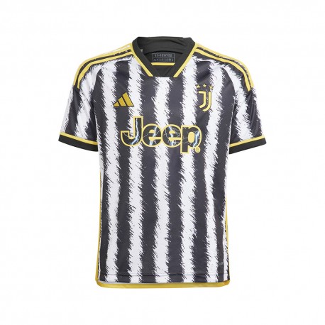 ADIDAS Maglia Calcio Juve Home 23/24 Bianco Nero Bambino