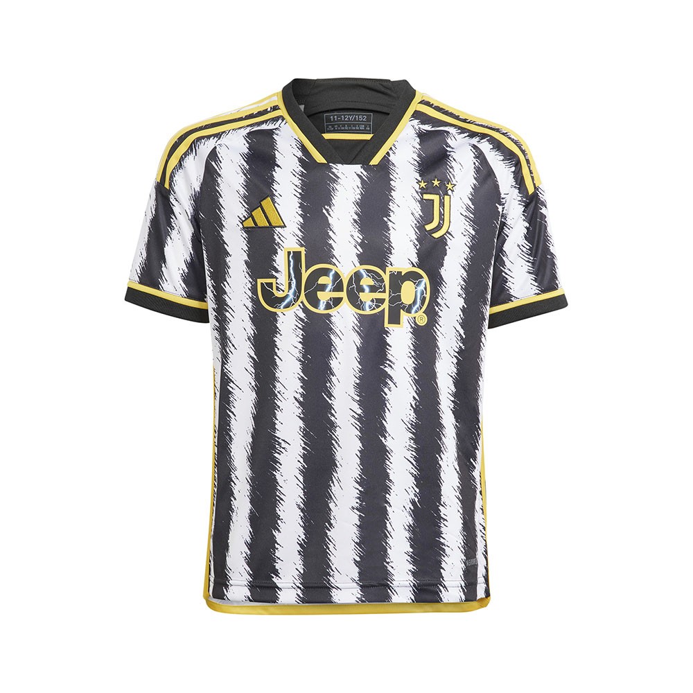 ADIDAS Maglia Calcio Juve Home 23/24 Bianco Nero Bambino 9-10 Anni