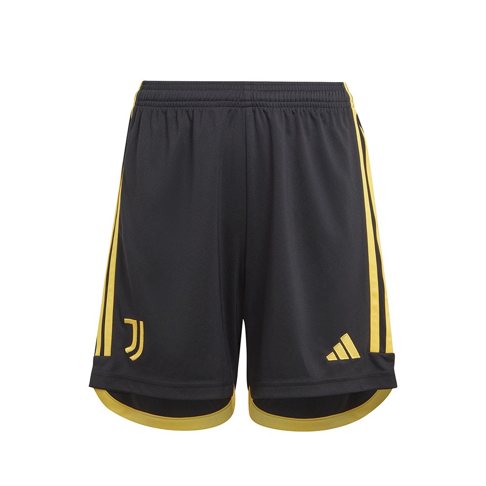 Adidas pantaloncini calcio juve home 23/24 nero bianco bambino 15-16 a