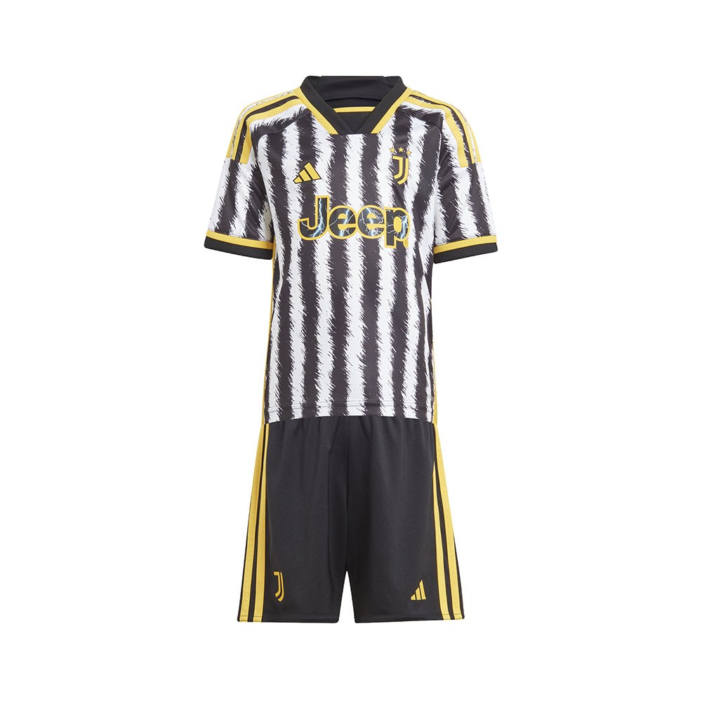 ADIDAS Completo Calcio Neonato Minikit Juve Home 23/24 Nero Bianco 4-5 A