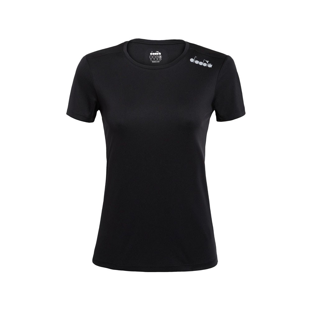 Diadora T-Shirt Running Nero Donna XS