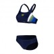 Arena Costume Intero Piscina Due Pezzi Threefold Navy Blu Donna