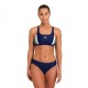 Arena Costume Intero Piscina Due Pezzi Threefold Navy Blu Donna