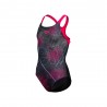 Arena Costume Intero Piscina Galactics Nero Fucsia Bambina