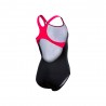 Arena Costume Intero Piscina Galactics Nero Fucsia Bambina