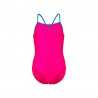 Arena Costume Intero Piscina Light Drop Solid Thin Fucsia Turchese Bambina