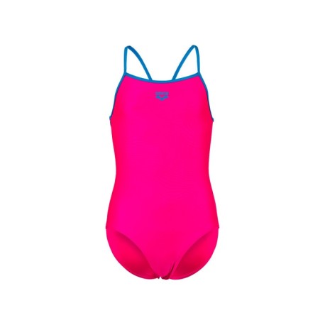 Arena Costume Intero Piscina Light Drop Solid Thin Fucsia Turchese Bambina