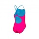 Arena Costume Intero Piscina Light Drop Solid Thin Fucsia Turchese Bambina