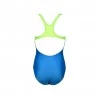 Arena Costume Intero Piscina Logo Turchese Fucsia Bambina