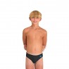 Arena Costume Intero Piscina Slip Graphic Nero Turchese Bambino