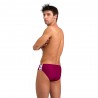 Arena Costume Intero Piscina Slip Icons Solid Bordeaux Bianco Uomo