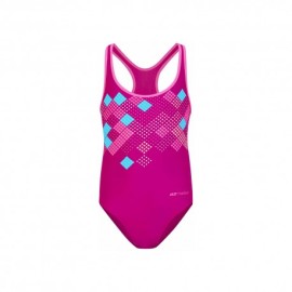 Hot Stuff Costume Intero Piscina Blanca Viola Fucsia Bambina