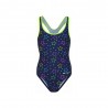 Hot Stuff Costume Intero Piscina Super Star Nero Verde Bambina