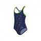 Hot Stuff Costume Intero Piscina Super Star Nero Verde Bambina