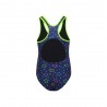 Hot Stuff Costume Intero Piscina Super Star Nero Verde Bambina