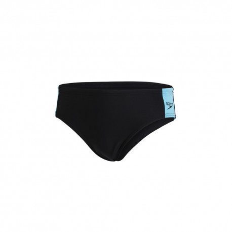 Speedo Costume Intero Piscina Slip Boom Logo Nero Adriatic Bambino