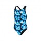 Speedo Costume Intero Piscina Splshbk Nero Azzurro Bambina