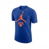 Nike T-Shirt Basket Nba Knicks Jordan Blu Rosso Uomo