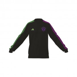 Adidas Felpa Calcio Bayern Crew Nero Uomo