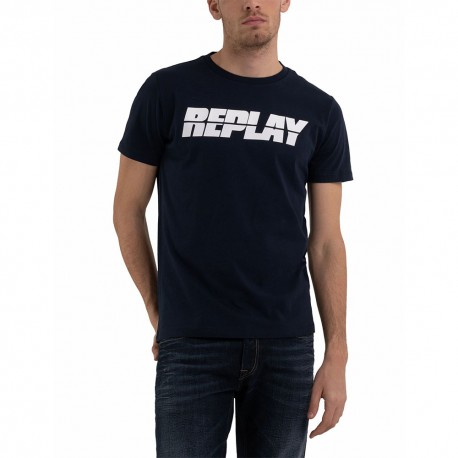 Replay T-Shirt Blu Uomo