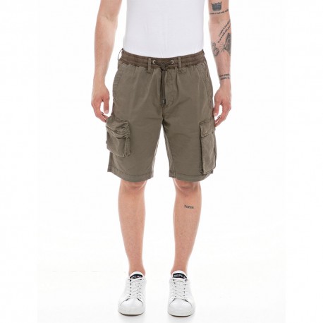 Replay Bermuda Militare Uomo