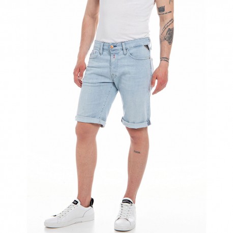 Replay Pantaloni Uomo Smart Business - Chino Fit Elasticizzato, Vita Regolare, Gamba Affusolata