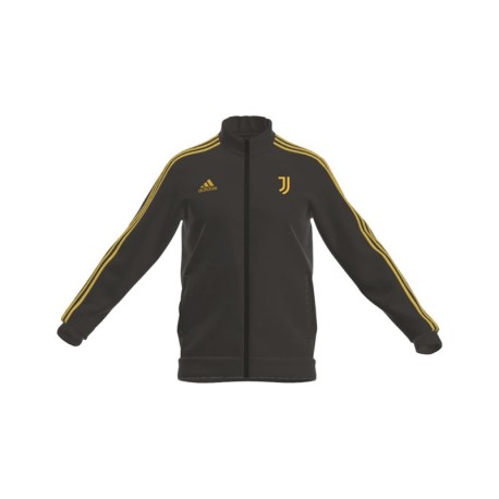 Adidas Felpa Calcio Juve Dna Full Zip Nero Giallo Uomo