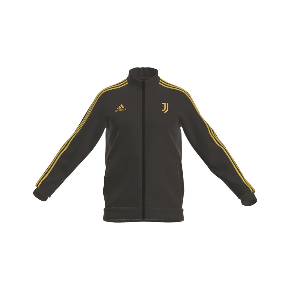 ADIDAS Felpa Calcio Juve Dna Full Zip Nero Giallo Uomo XXL