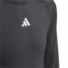 Adidas Maglia Maniche Lunghe Tech Fit Nero Bambino