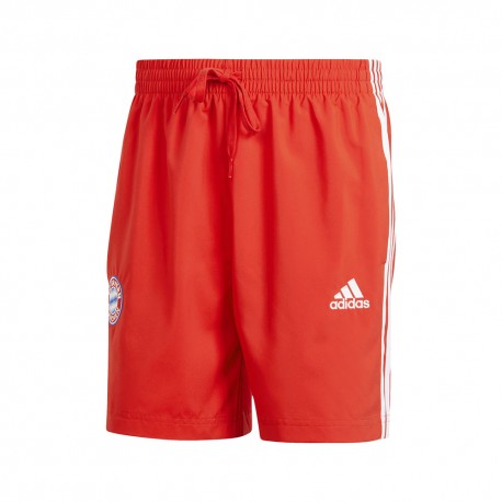 Adidas Pantaloncini Calcio Bayern Dna Rosso Bianco Uomo