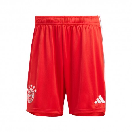 ADIDAS Pantaloncini Calcio Bayern Home 23 24 Rosso Bianco Uomo