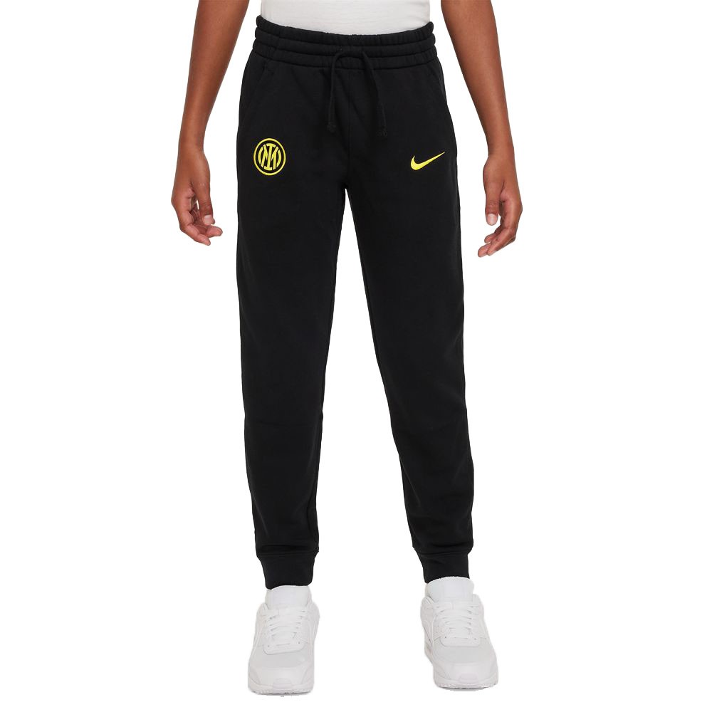 Nike Pantaloni Allenamento Calcio Inter Club Nero Giallo Bambino L