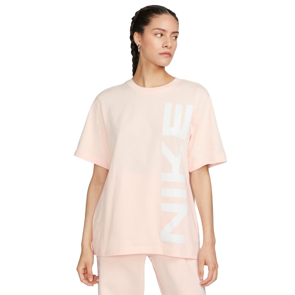 Image of Nike T-Shirt Logo Air Beige Donna XS